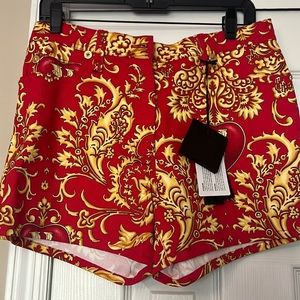 Versace short red and yellow with tags